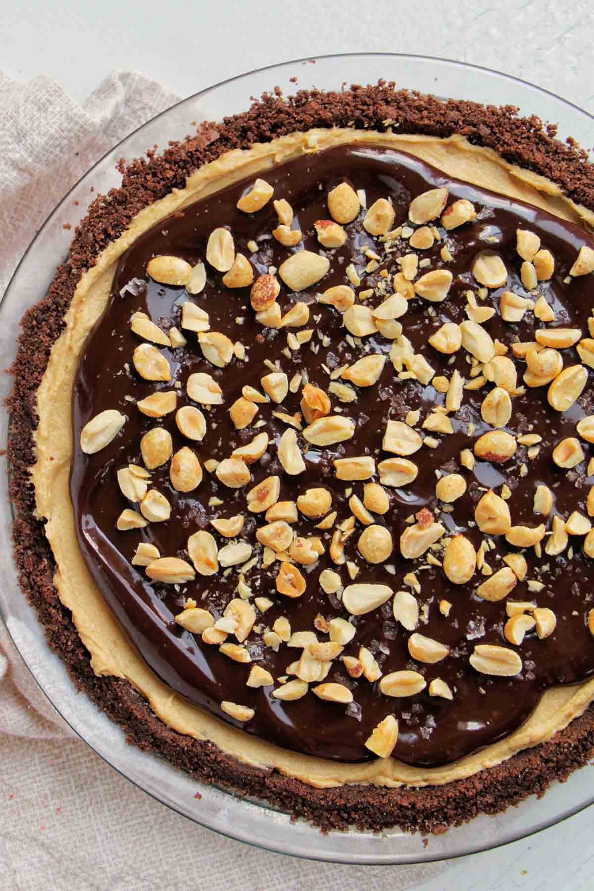 Peanut Butter & Chocolate Pie - Recipe photo by homebodyeats