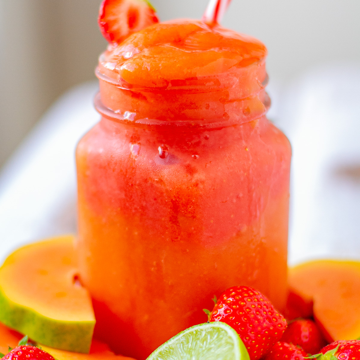 Papaya Strawberry Smoothie - Recipe photo by IrenaMacri