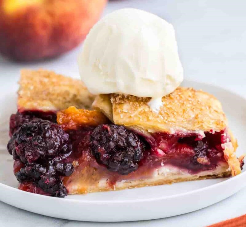 Peach Blackberry Galette - Recipe photo by southern food and fun