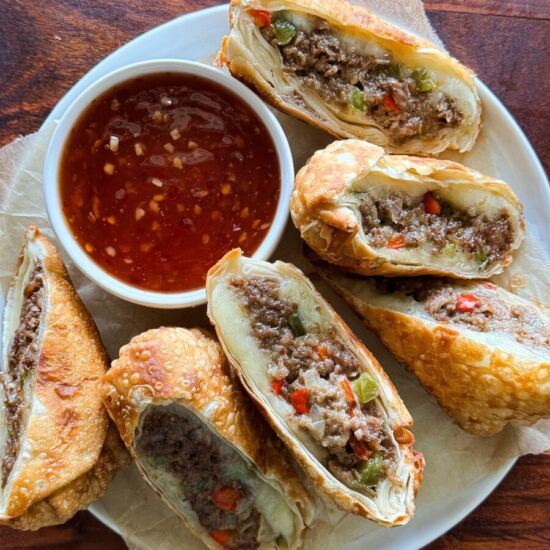 Philly Cheesesteak Egg Rolls - Recipe photo by aflavorfulbite