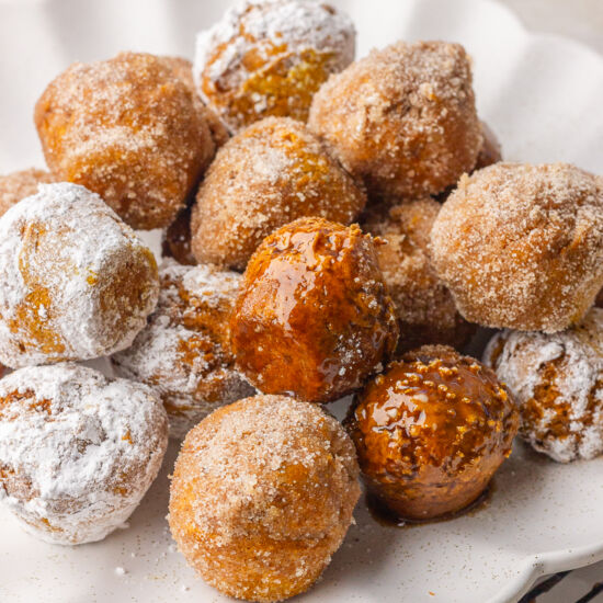 2-Ingredient Pumpkin Donut Holes - Recipe photo by healthdownsouth