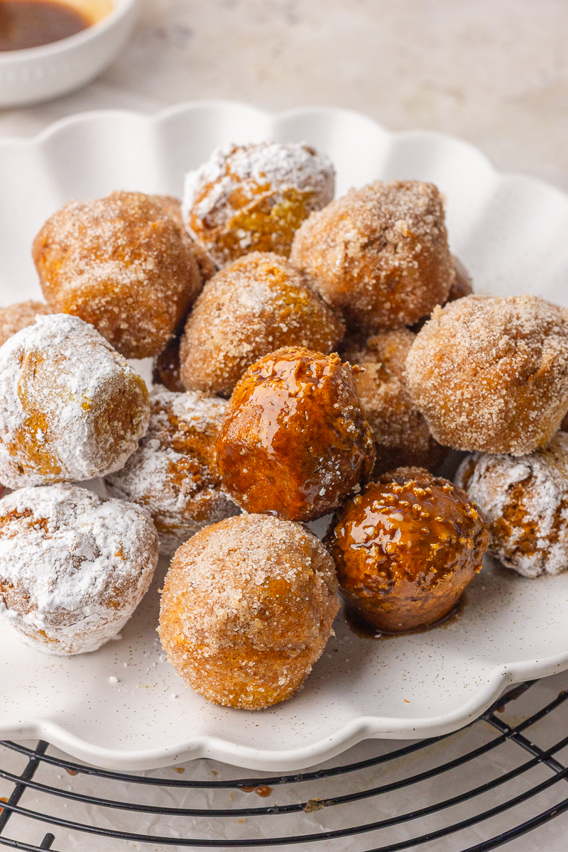 2-Ingredient Pumpkin Donut Holes - Recipe photo by healthdownsouth