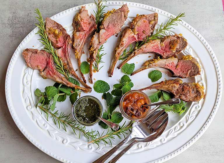 Roast Rack of Lamb - Recipe photo by californiahomecooking