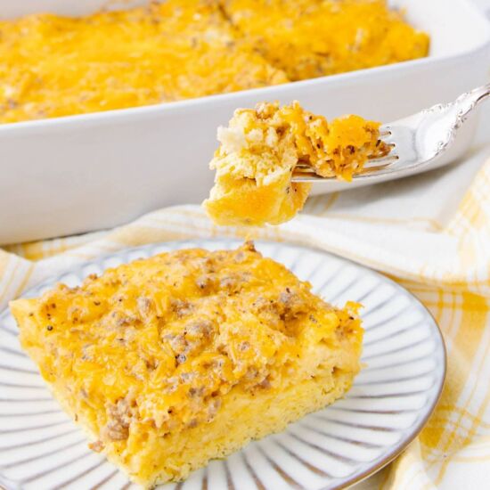 Sausage Egg and Cheese Casserole - Recipe photo by Intentional Hospitality