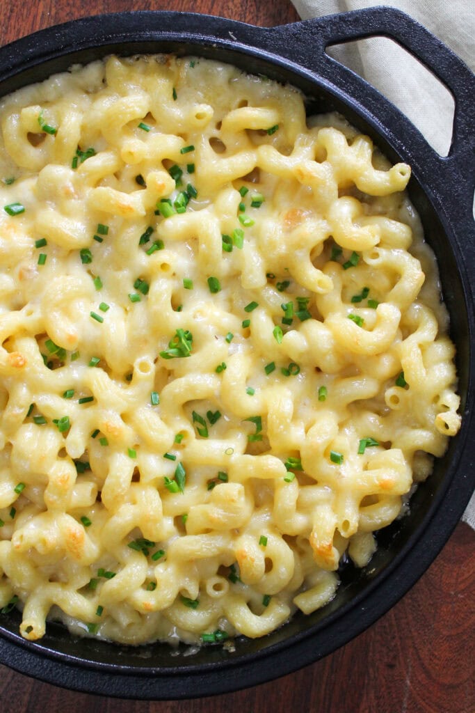 Cast Iron Skillet Mac and Cheese - Recipe photo by thecandidcooks