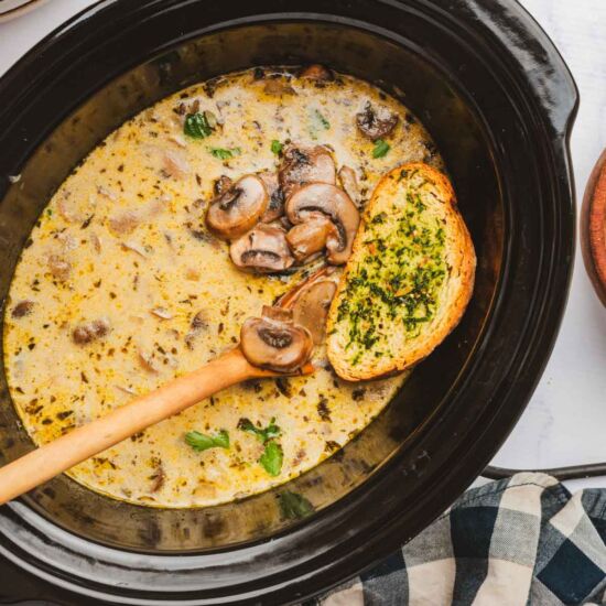 Slow Cooker Mushroom Soup - Recipe photo by peasantsdaughter