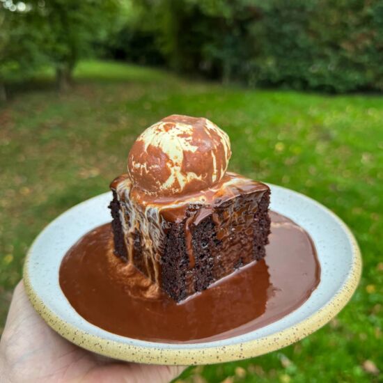 Sour Cream Chocolate Cake - Recipe photo by saltbuttersmoke