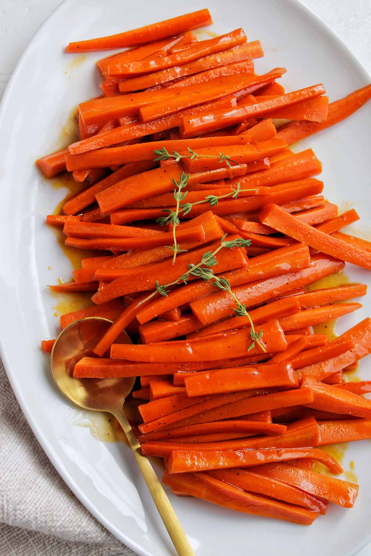 Stovetop Brown Sugar Glazed Carrots - Recipe photo by homebodyeats