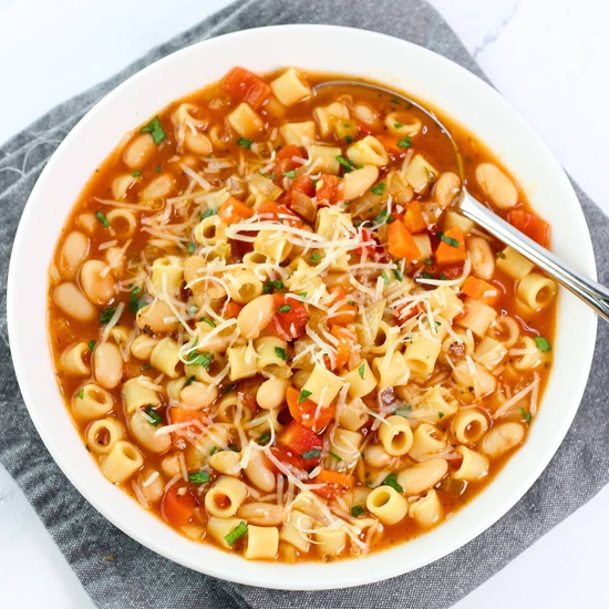 Vegetarian Pasta Fagioli - Recipe photo by nowcookthis