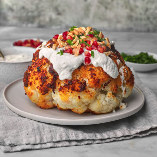 Whole Roasted Cauliflower - Recipe photo by everylittlecrumb