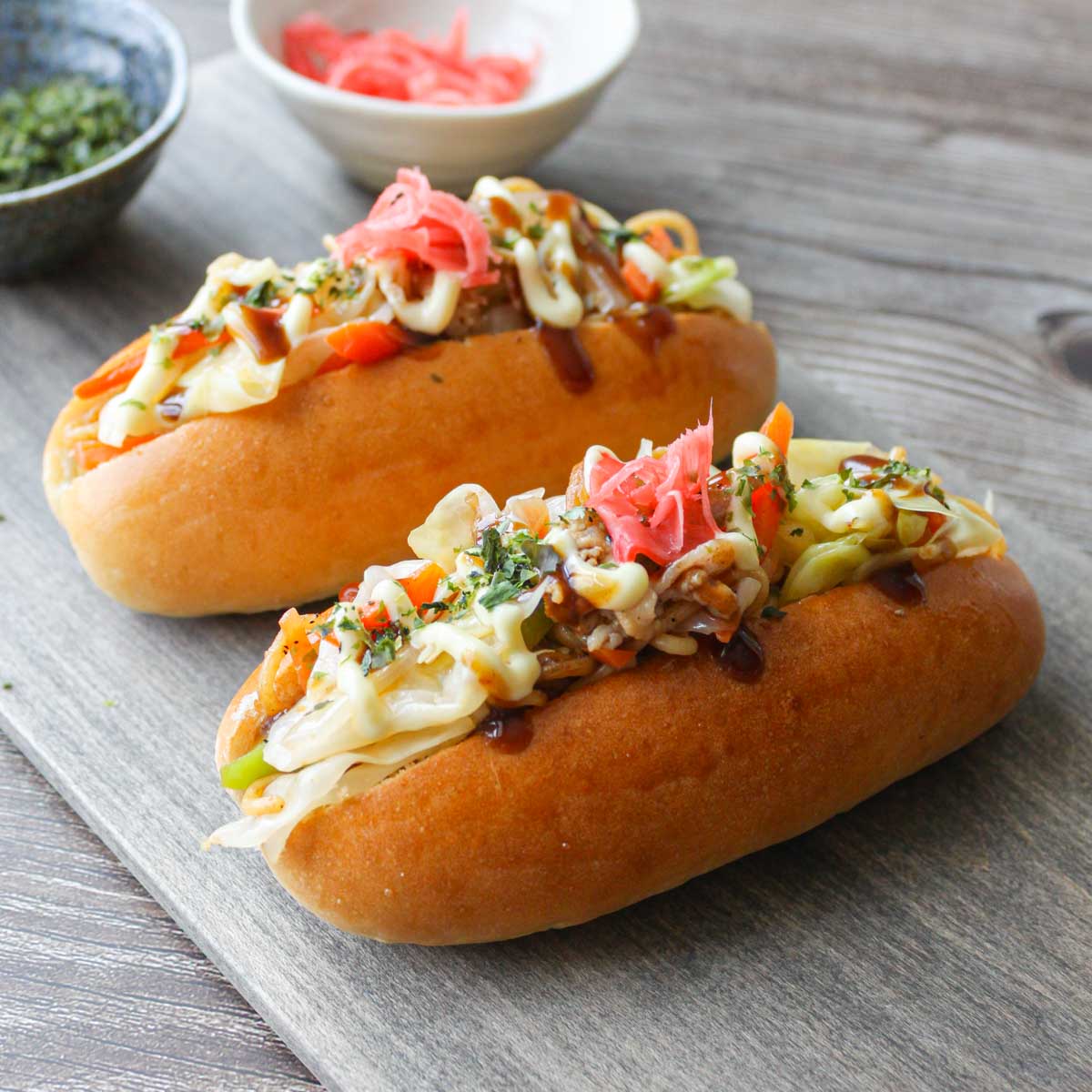 Yakisoba Pan (Japanese Noodle Bun) - Recipe photo by givemeumami