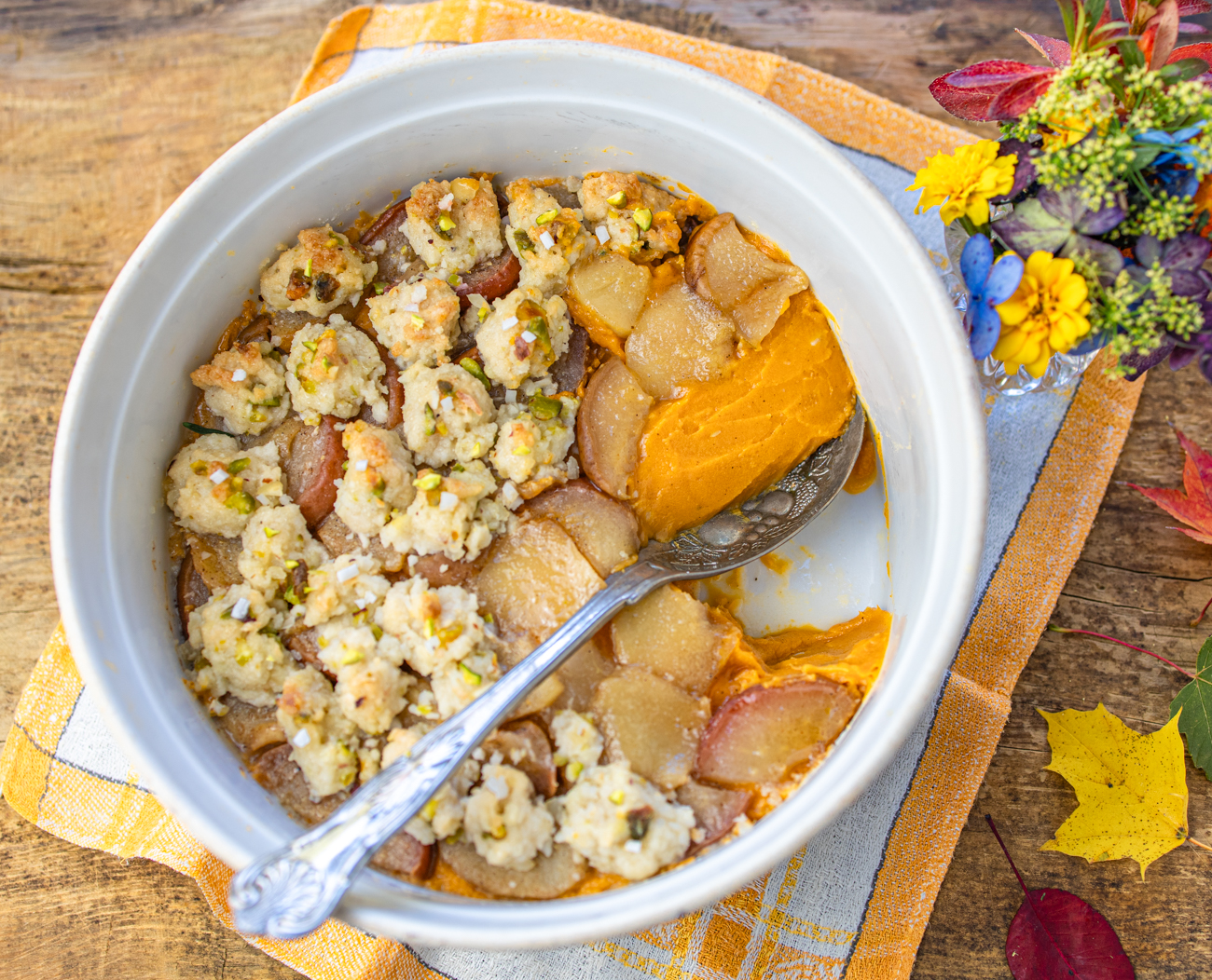 Sweet Potatoes with Pears - Recipe photo by a zest for life