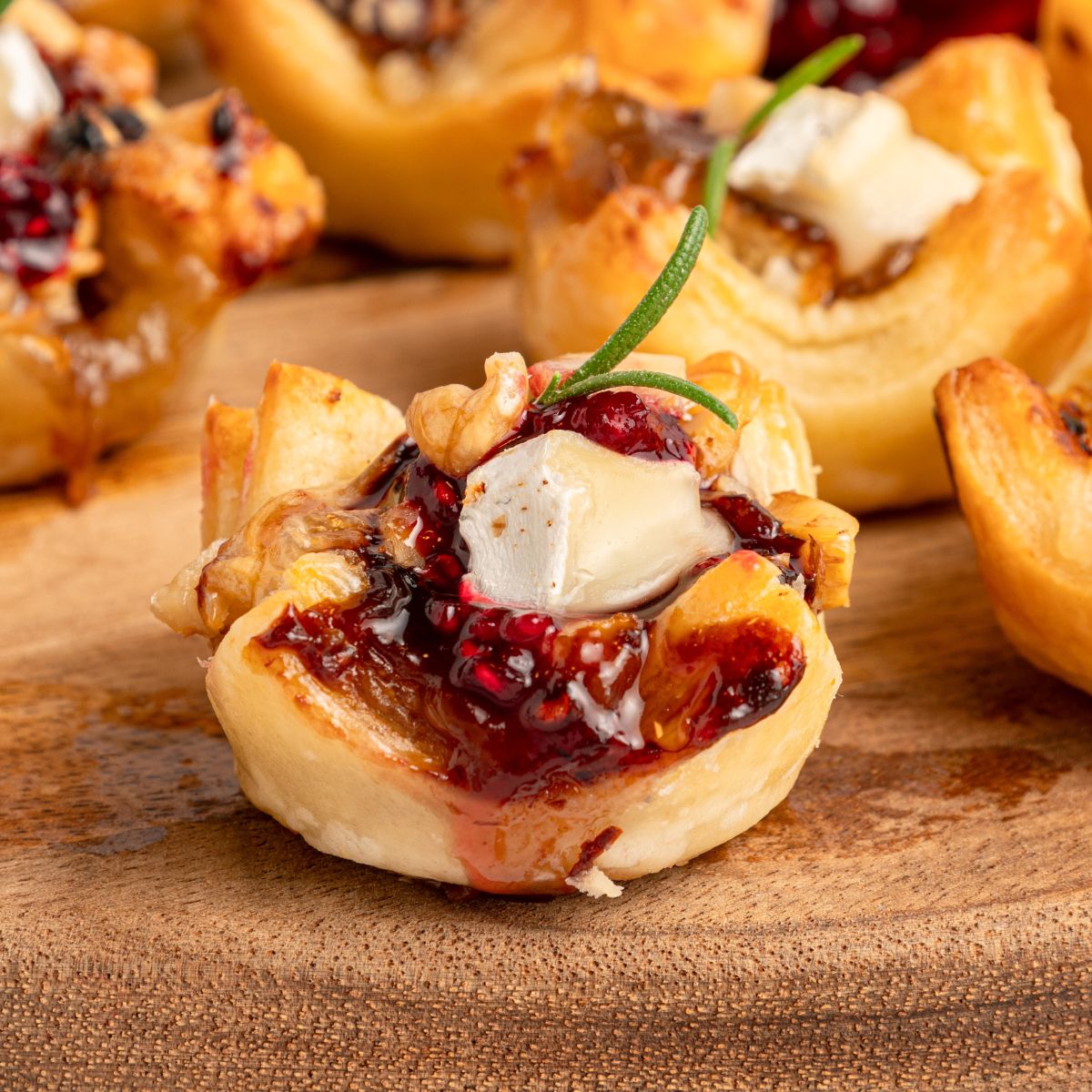 Cranberry Brie Puff Pastry Bites GF - Recipe photo by asweetthyme