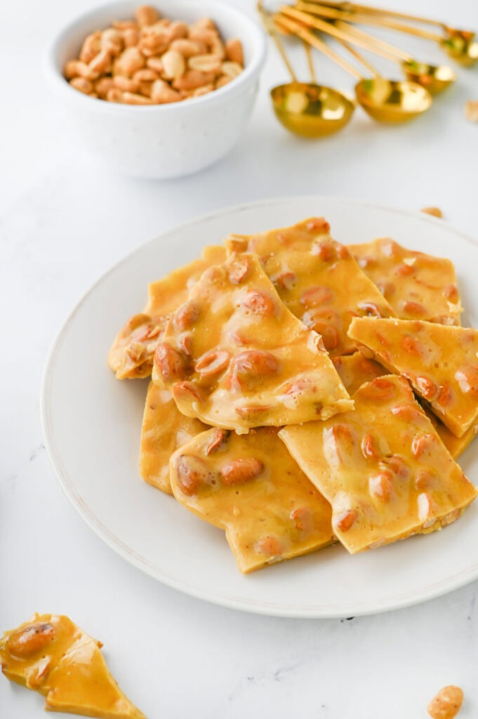 Peanut Brittle - Recipe photo by The Cookin Chicks