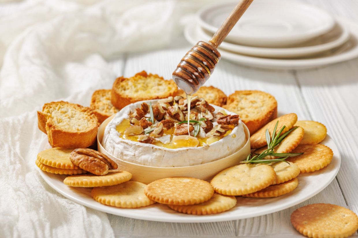 Baked Brie with Honey and Pecans - Recipe photo by jenn@cookwhatyoulove.com