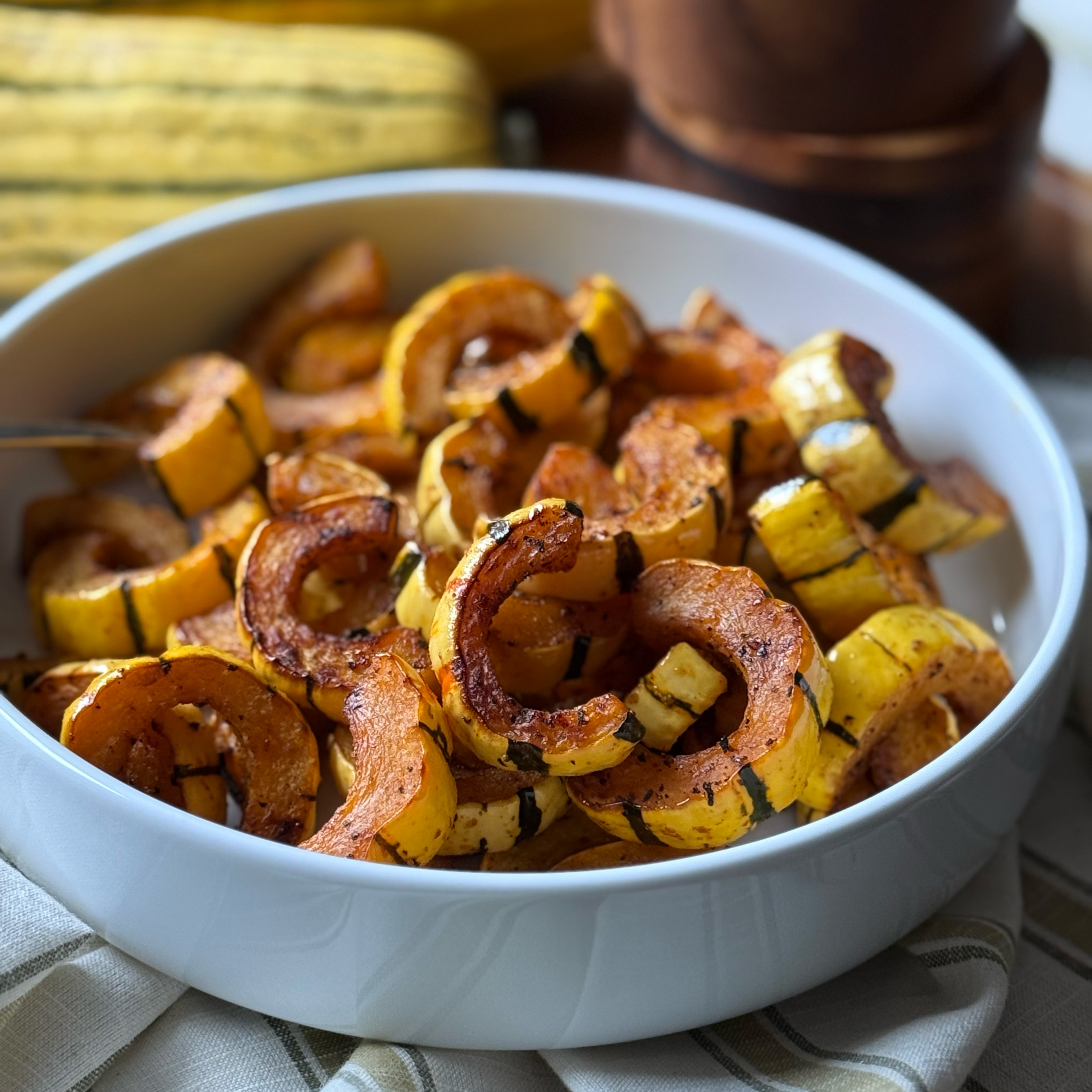 Baked Delicata Squash - Recipe photo by pestoandpotatoes