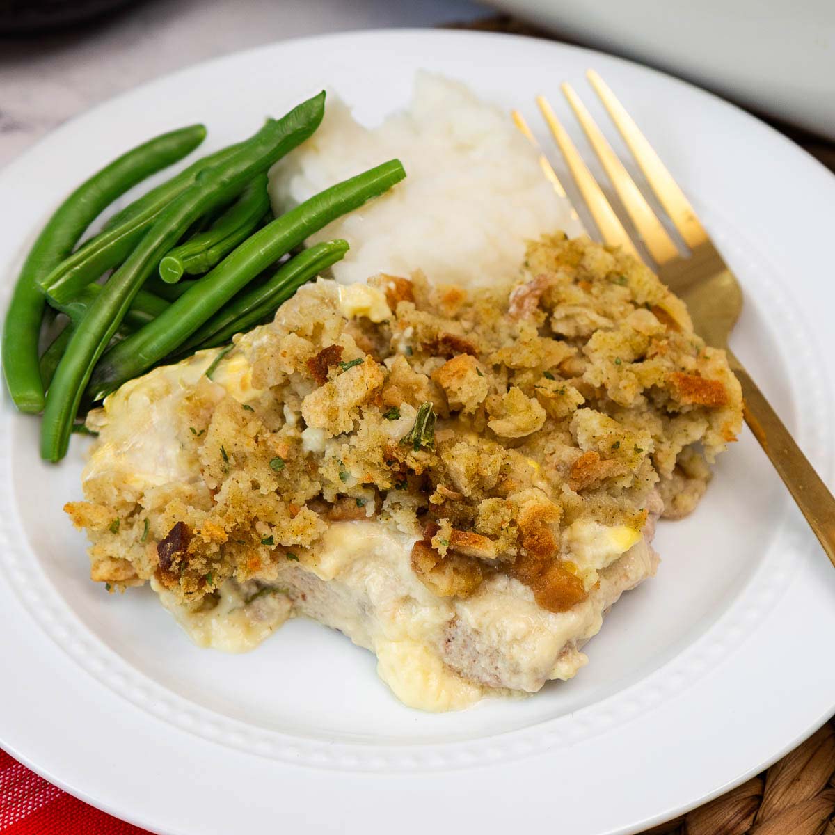 Baked Pork Chops with Stuffing - Recipe photo by bykelseysmith