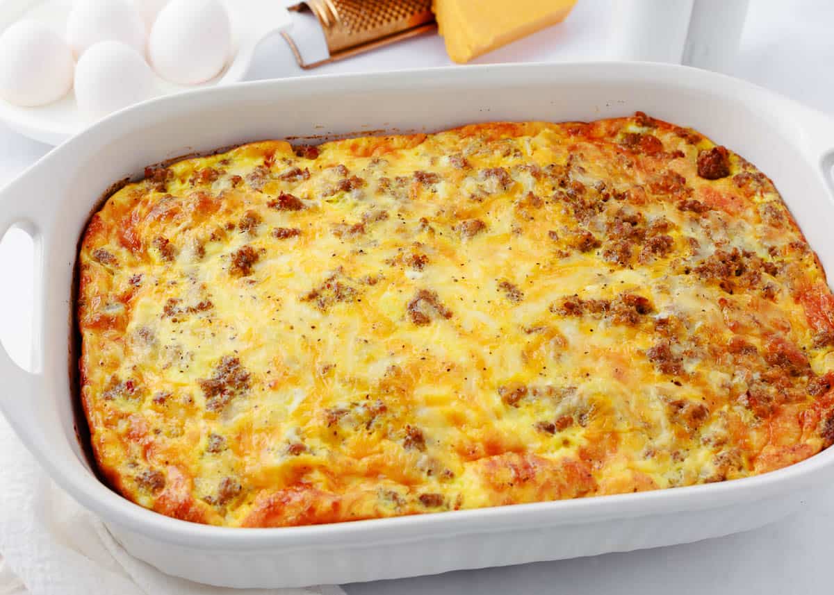 Breakfast Casserole with Biscuits - Recipe photo by I Heart Naptime