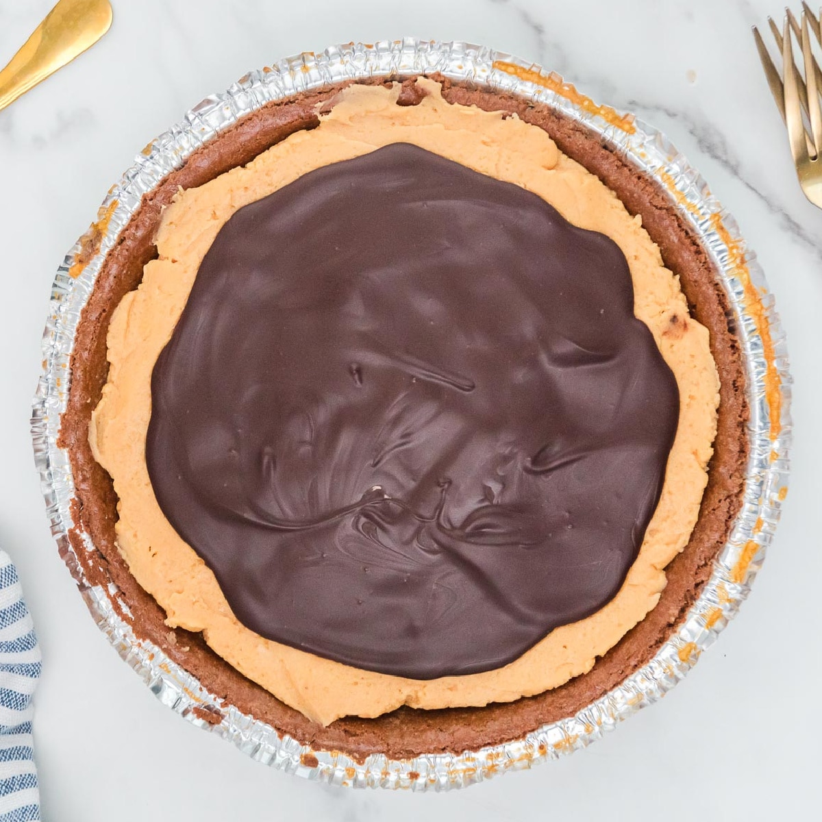 The Best Buckeye Pie - Recipe photo by OnMyKidsPlate