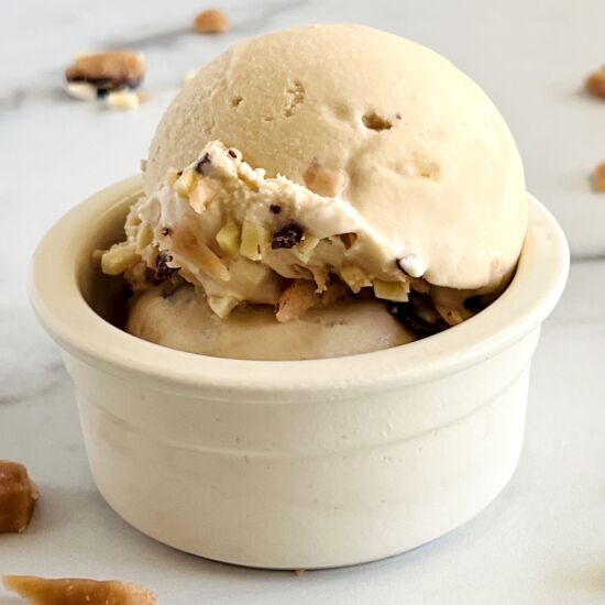 Butter Brickle Ice Cream - Recipe photo by theshortordercook