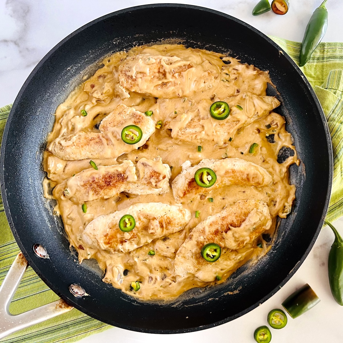 Cheesy Jalapeno Chicken Tenders - Recipe photo by theshortordercook