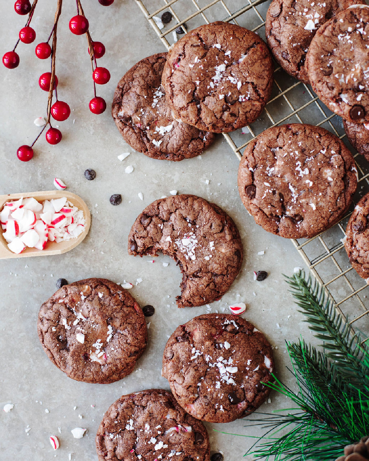 Chocolate Peppermint Pudding Cookie - Recipe photo by The Cookin Chicks