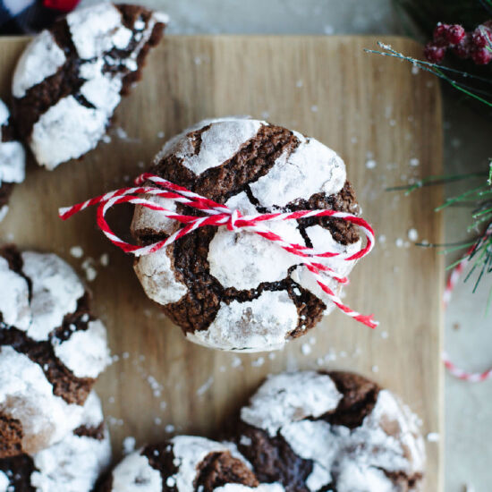Chocolate Crinkle Cookies - Recipe photo by The Cookin Chicks
