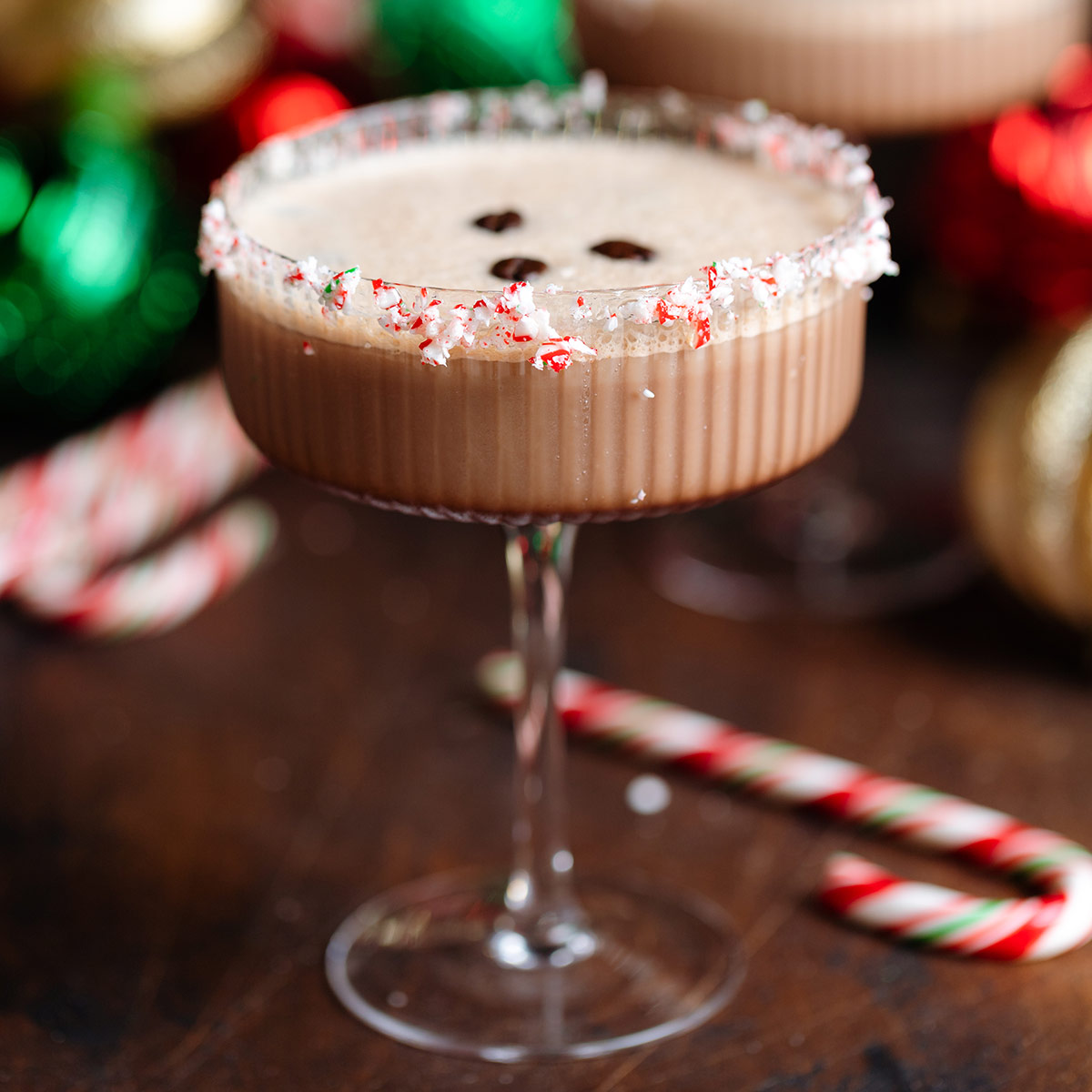 Choc Peppermint Espresso Martini - Recipe photo by thehealthfulideas