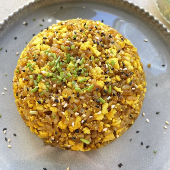 No Egg Fried Rice - Recipe photo by Theplantbowls