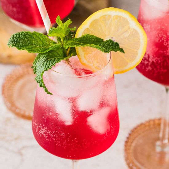 Cranberry Hugo Spritz - Recipe photo by ColeyCooks
