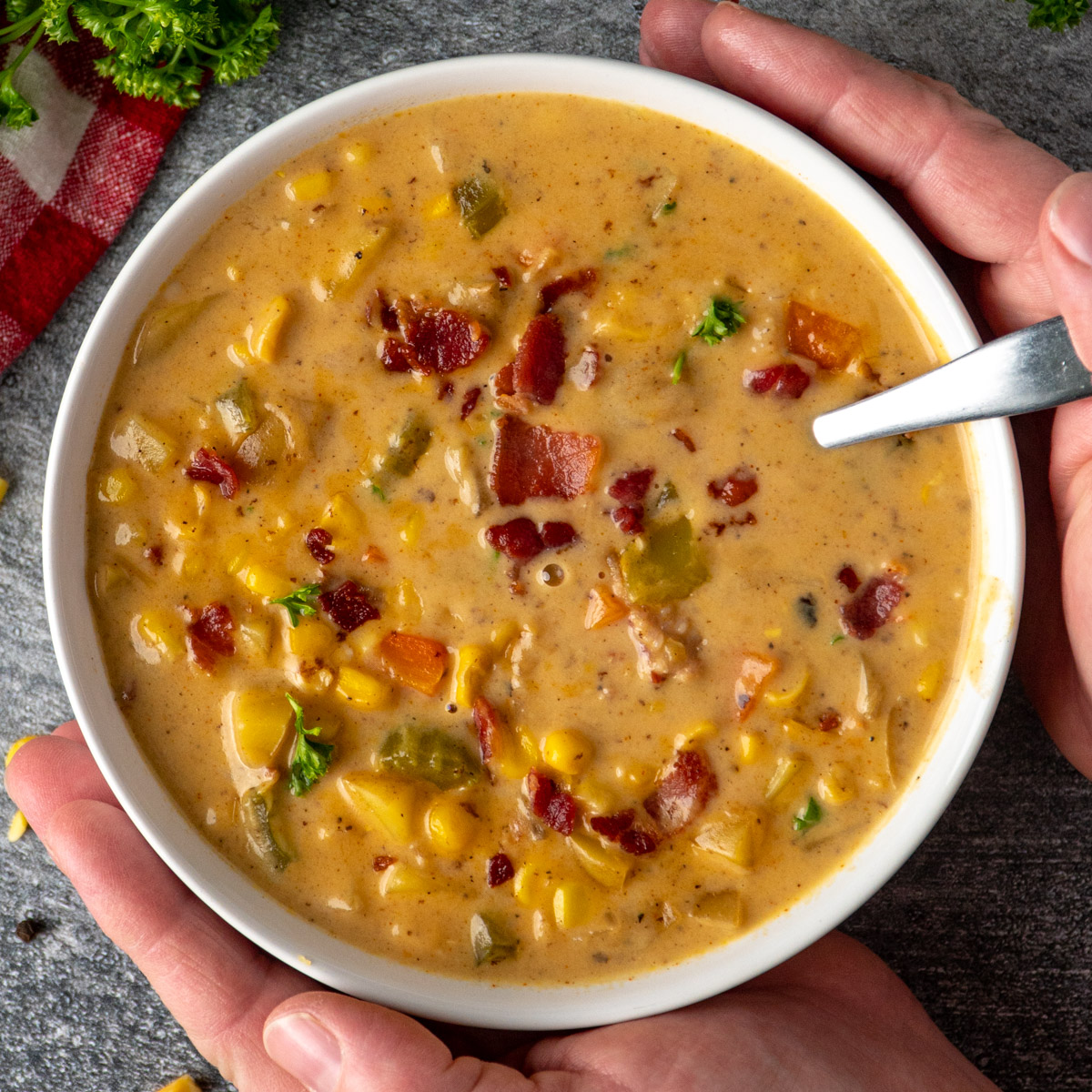 Corn Chowder - Recipe photo by The Cooking Duo