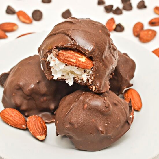 Sugar Free Almond Joy Clusters - Recipe photo by Stylish Cravings