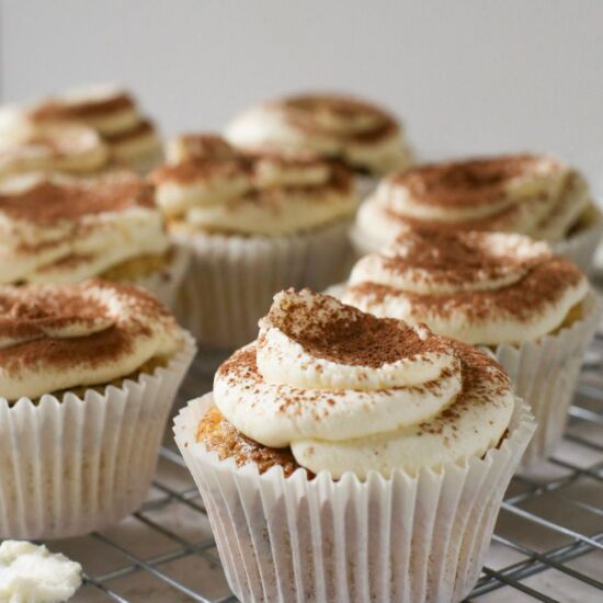 Tiramisu Cupcakes with Mascarpone - Recipe photo by ADozenSundays