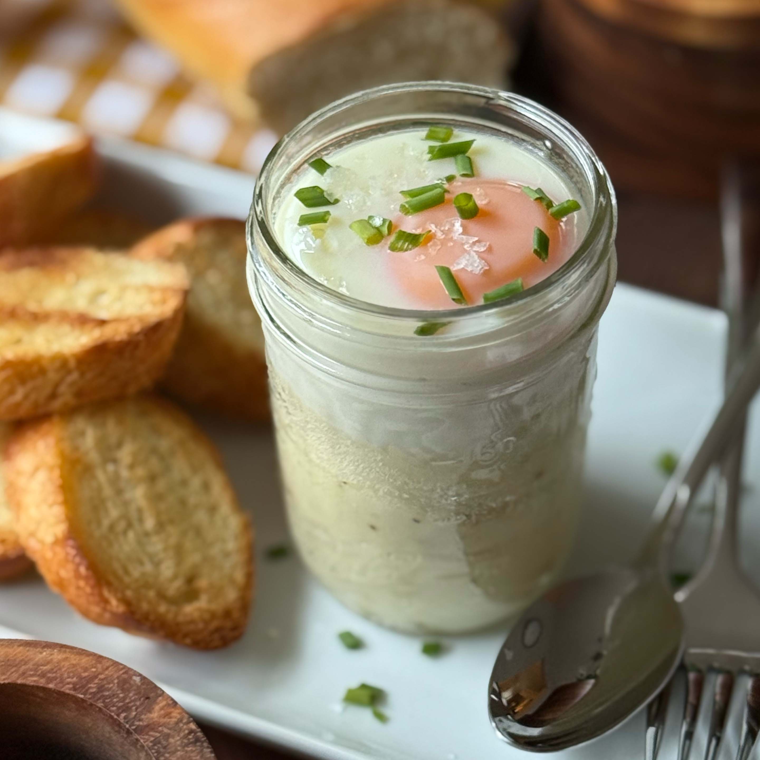 Coddled Eggs with Potato Purée - Recipe photo by pestoandpotatoes