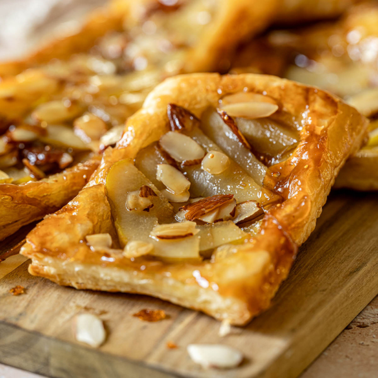 Pear Almond Puff Pastry Tart - Recipe photo by sipandsanity