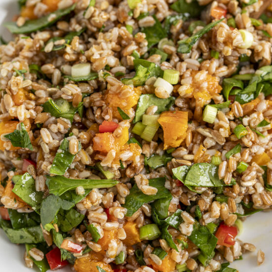 Farro Salad - Recipe photo by BeyondtheCoop