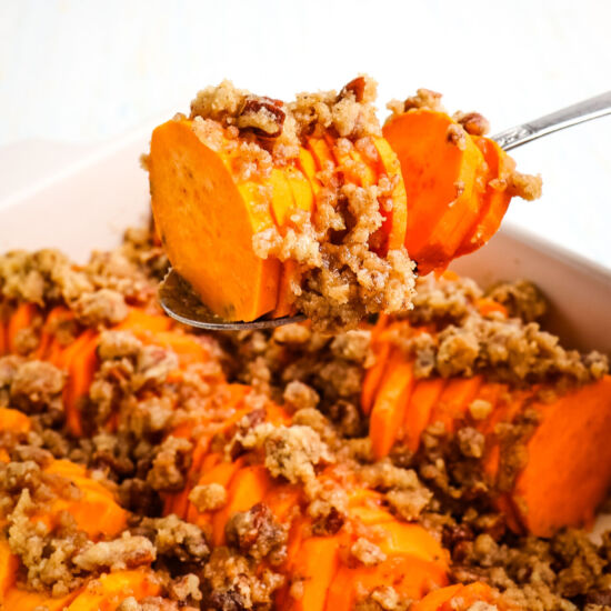 Hasselback Sweet Potatoes - Recipe photo by DelightfulEMade
