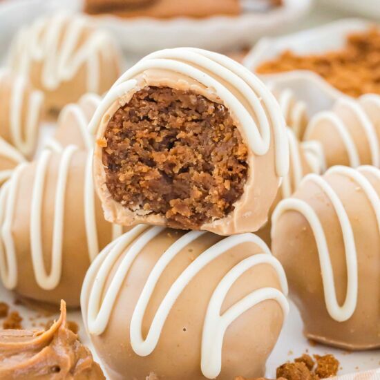 Biscoff Truffles - Recipe photo by Tessies Table