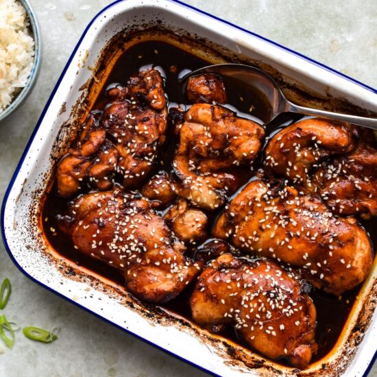 Honey Soy Baked Chicken Thighs - Recipe photo by missrachelphipps