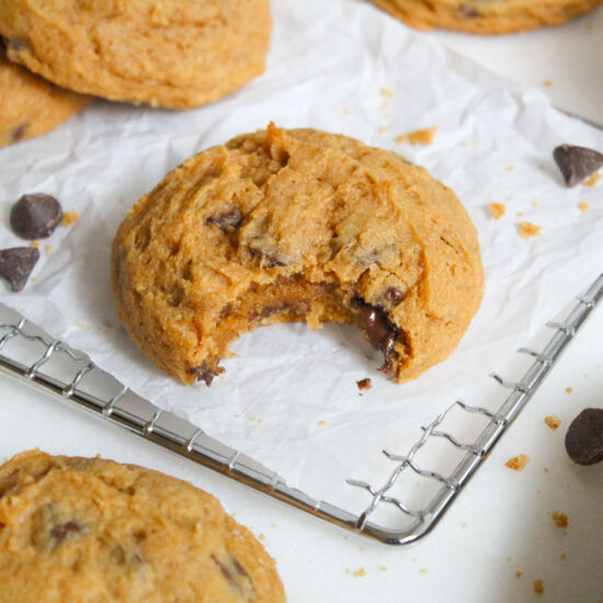 Chewy Pumpkin Chocolate Chip Cookie - Recipe photo by cedarbaking