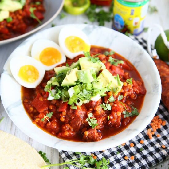 Chorizo Lentil Stew - Recipe photo by Taste of Home