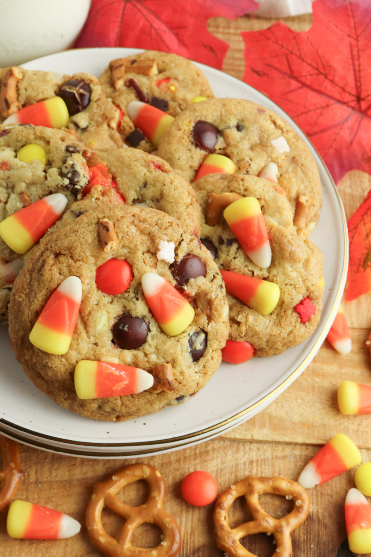 Loaded Fall Harvest Cookies - Recipe photo by The Cookin Chicks