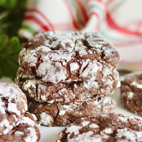 Soft Chocolate Crinkle Cookies - Recipe photo by Sweet Girl Treats