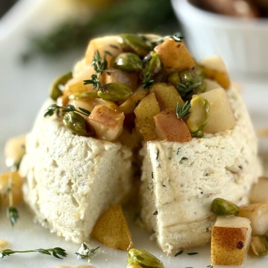 Pistachio and Pear Baked Ricotta - Recipe photo by StyleandGrace