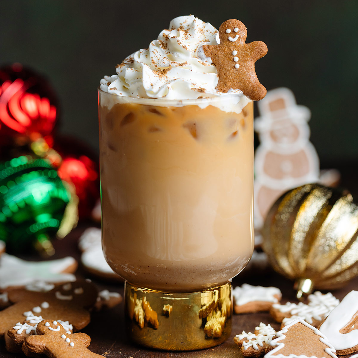 Iced Gingerbread Latte - Recipe photo by thehealthfulideas