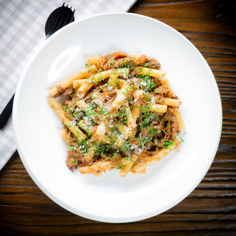 Pasta alla Genovese - Recipe photo by Brian Jones
