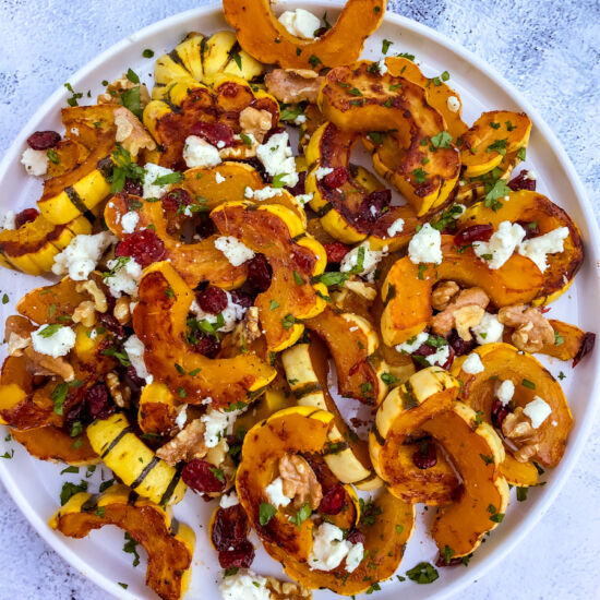 Maple Roasted Delicata Squash - Recipe photo by Healthful Indulgences