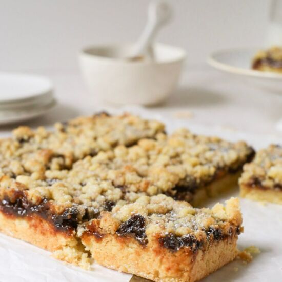Mince Pie Crumble Slices - Recipe photo by ADozenSundays