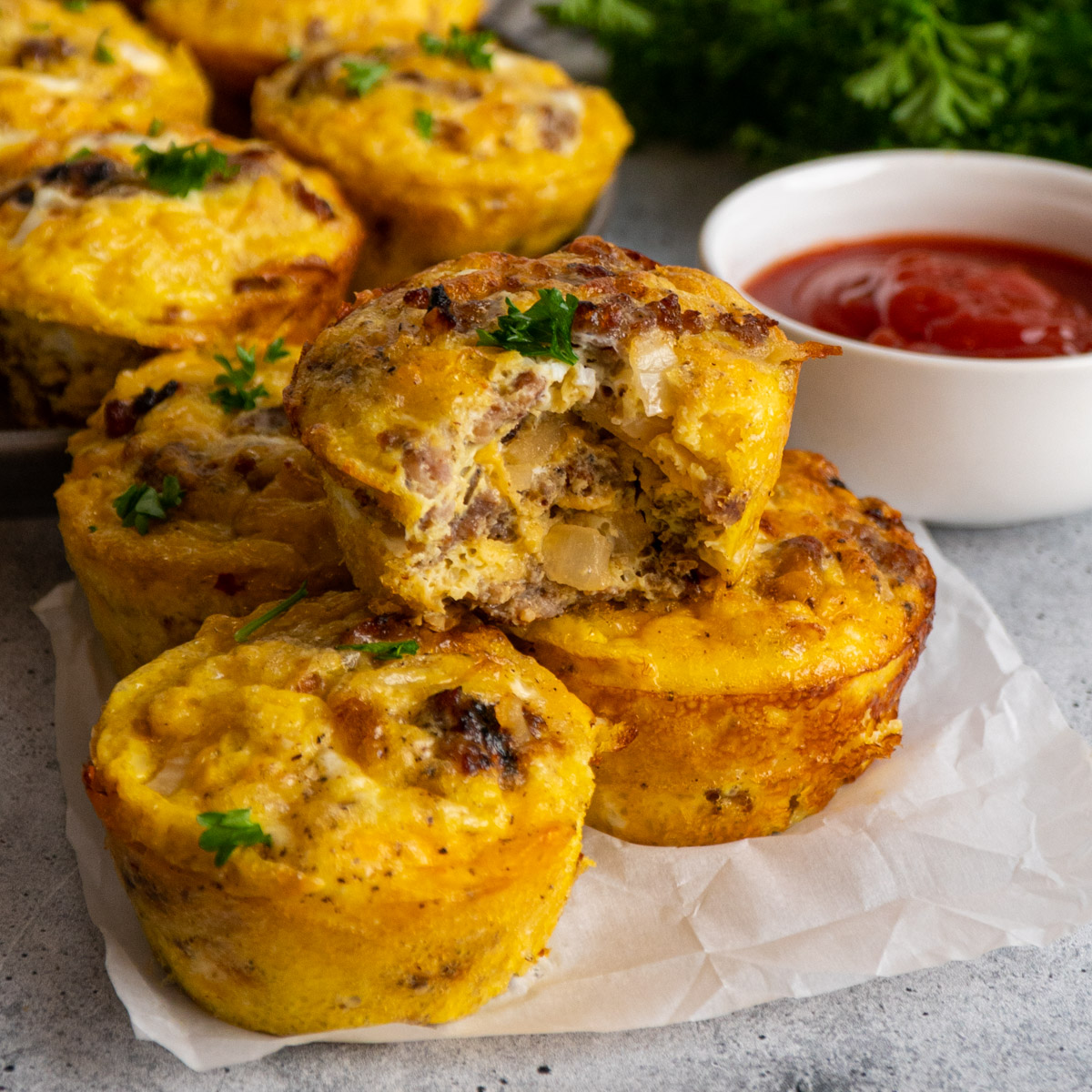 Sausage Egg Muffins - Recipe photo by The Cooking Duo