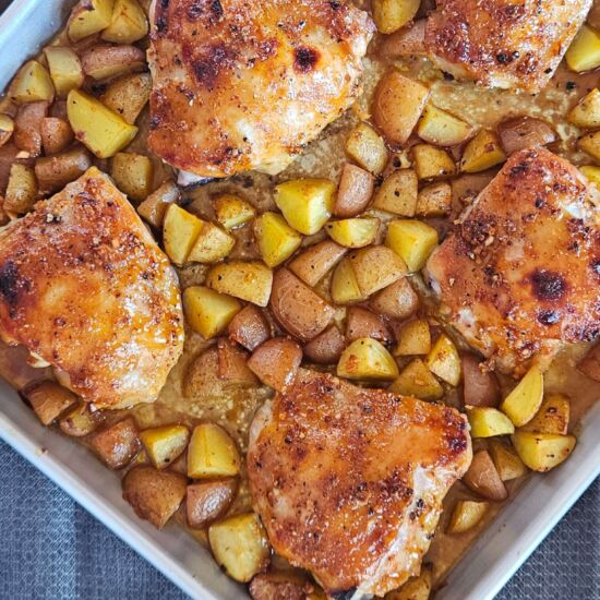Honey Mustard Chicken Thighs - Recipe photo by Megans meals